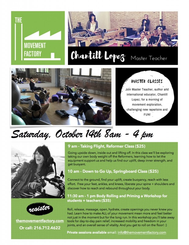 Pilates Master Workshop: Body Rolling and Priming