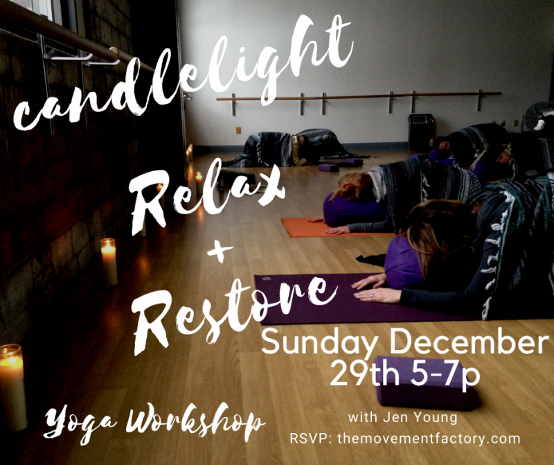 Candlelight Relax + Restore Yoga Workshop